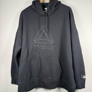 Reebok Men's Charcoal Gray Hoodie